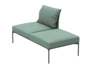 BLOOM 1206 DX/SX - Upholstered bench with back by Et al. - view 2